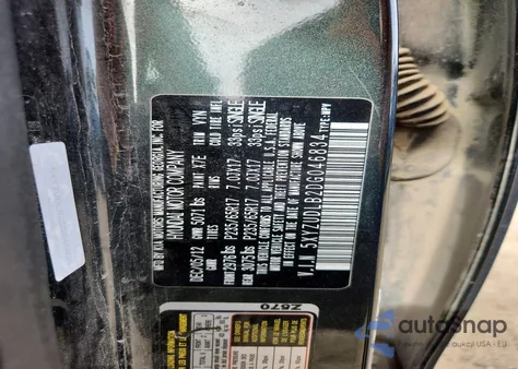 2013 Hyundai Santa Fe Sport 2.4L from USA, damaged, VIN 5XYZUDLB2DG046834